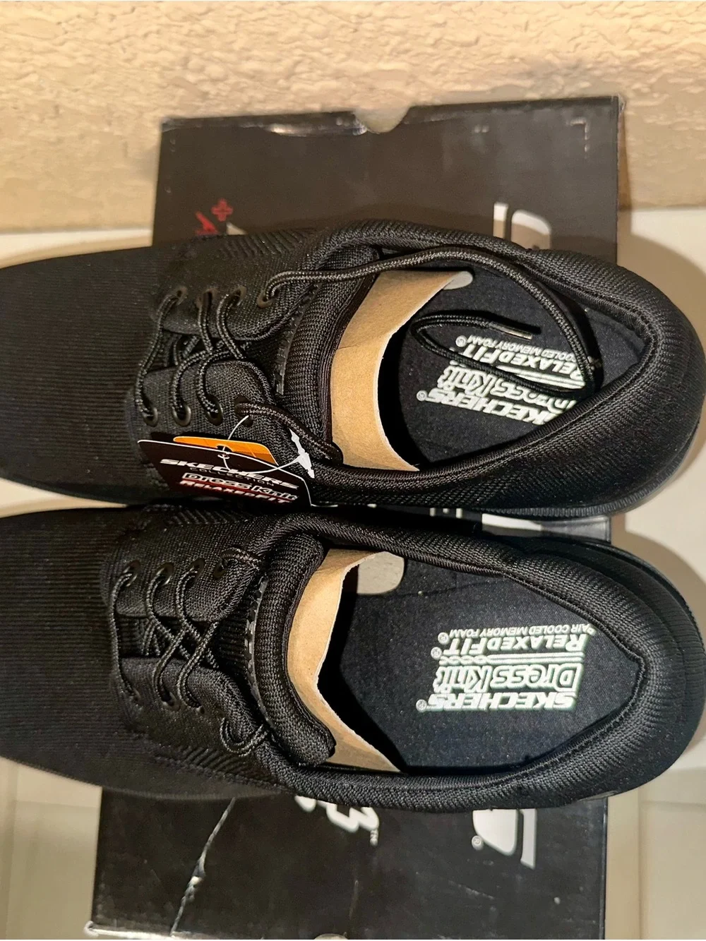 Skechers Black Men's Casual Oxford Lace-Up Shoes